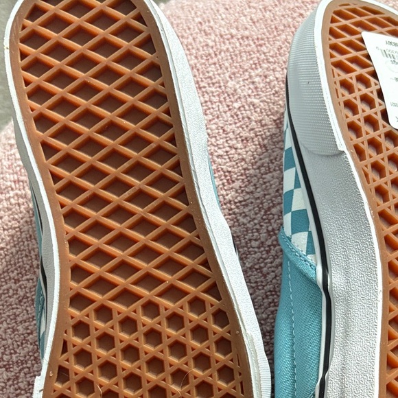 Vans Checkered Slip-On Shoes - Blue and White - Picture 4 of 7